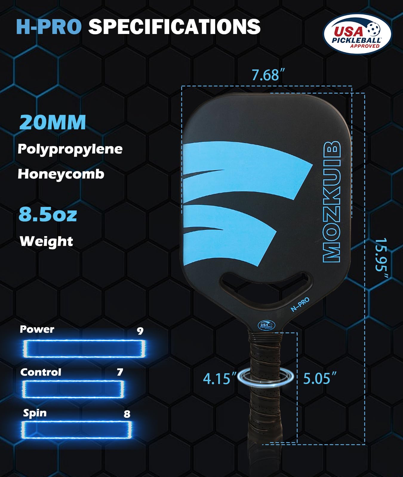 ピックルボール パドル T700 生カーボン 熱成形ユニボディ USAPA 承認 USAピックルボール承認 パドル T700 カーボンファイバー - メルカリ
